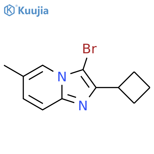 3-bromo-2-cyclobutyl-6-methylimidazo1,2-apyridine structure