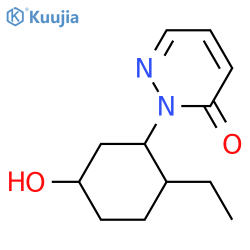 2-(2-Ethyl-5-hydroxycyclohexyl)-2,3-dihydropyridazin-3-one structure