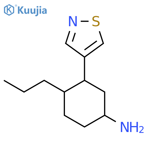 4-Propyl-3-(1,2-thiazol-4-yl)cyclohexan-1-amine structure