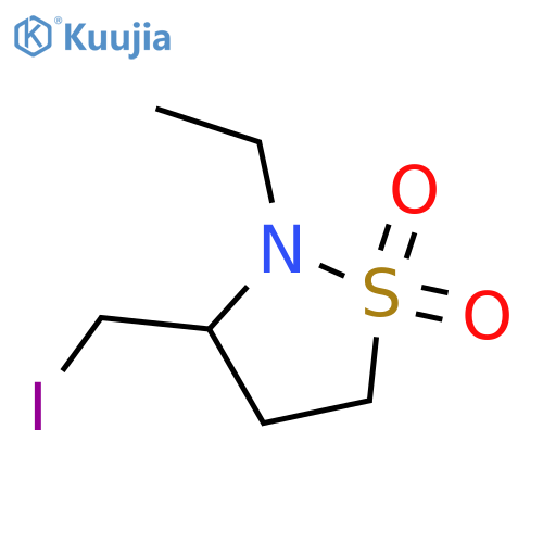 2-Ethyl-3-(iodomethyl)-1lambda6,2-thiazolidine-1,1-dione structure