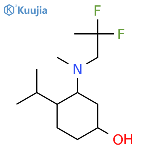 3-[(2,2-Difluoropropyl)(methyl)amino]-4-(propan-2-yl)cyclohexan-1-ol structure
