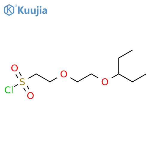 2-2-(pentan-3-yloxy)ethoxyethane-1-sulfonyl chloride structure