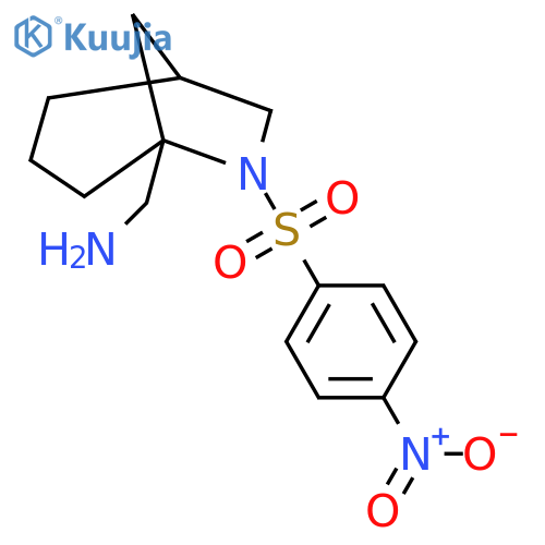 1-[6-(4-Nitrobenzenesulfonyl)-6-azabicyclo[3.2.1]octan-5-yl]methanamine structure