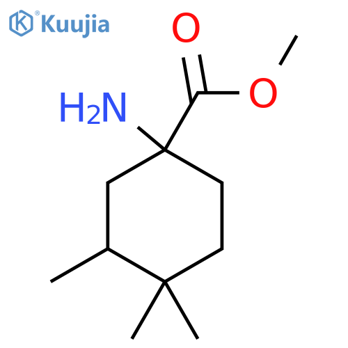Methyl 1-amino-3,4,4-trimethylcyclohexane-1-carboxylate structure