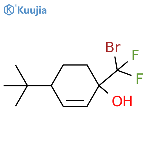 1-(Bromodifluoromethyl)-4-tert-butylcyclohex-2-en-1-ol structure