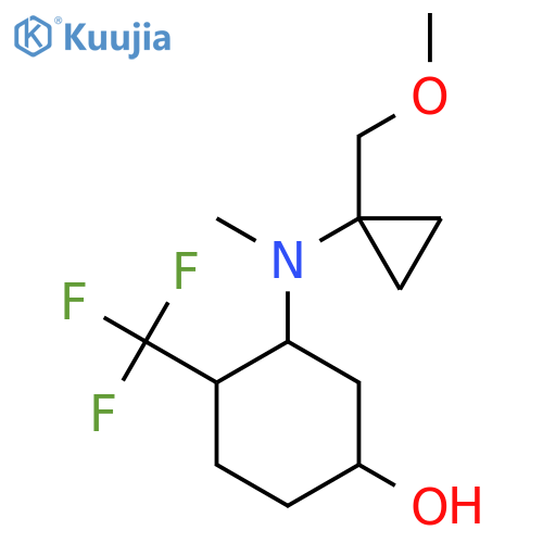 3-{[1-(Methoxymethyl)cyclopropyl](methyl)amino}-4-(trifluoromethyl)cyclohexan-1-ol structure