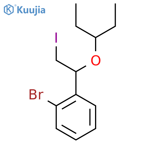 1-bromo-2-2-iodo-1-(pentan-3-yloxy)ethylbenzene structure