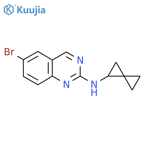 6-bromo-N-{spiro[2.2]pentan-1-yl}quinazolin-2-amine structure