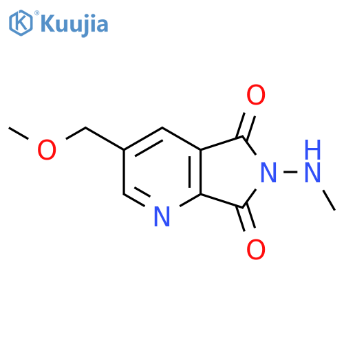 3-(methoxymethyl)-6-(methylamino)-5H,6H,7H-pyrrolo3,4-bpyridine-5,7-dione structure