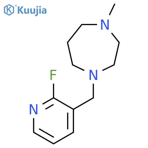 1-(2-fluoropyridin-3-yl)methyl-4-methyl-1,4-diazepane structure