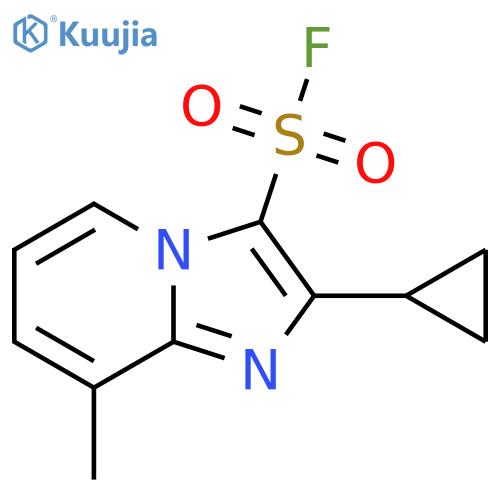 2-cyclopropyl-8-methylimidazo1,2-apyridine-3-sulfonyl fluoride structure