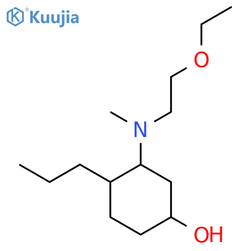 3-[(2-Ethoxyethyl)(methyl)amino]-4-propylcyclohexan-1-ol structure