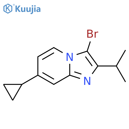 3-bromo-7-cyclopropyl-2-(propan-2-yl)imidazo1,2-apyridine structure