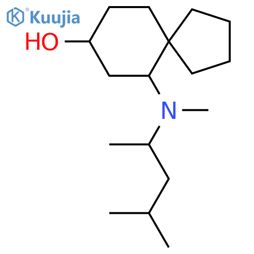 6-[Methyl(4-methylpentan-2-yl)amino]spiro[4.5]decan-8-ol structure