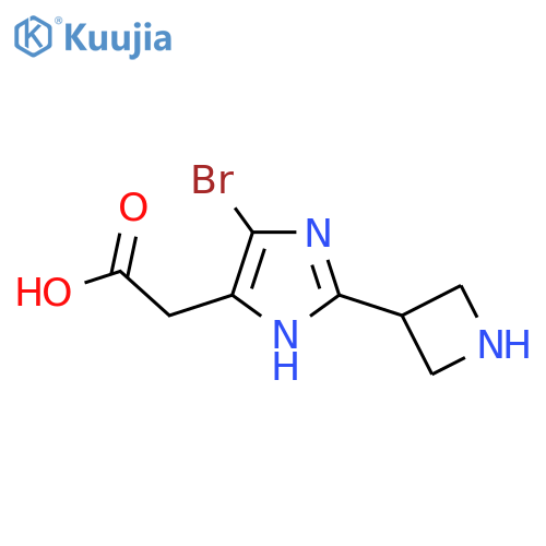 2-[2-(azetidin-3-yl)-4-bromo-1H-imidazol-5-yl]acetic acid structure