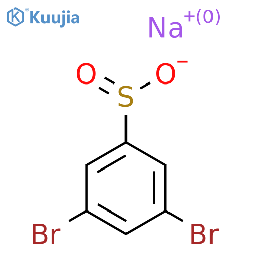 Sodium 3,5-dibromobenzene-1-sulfinate structure