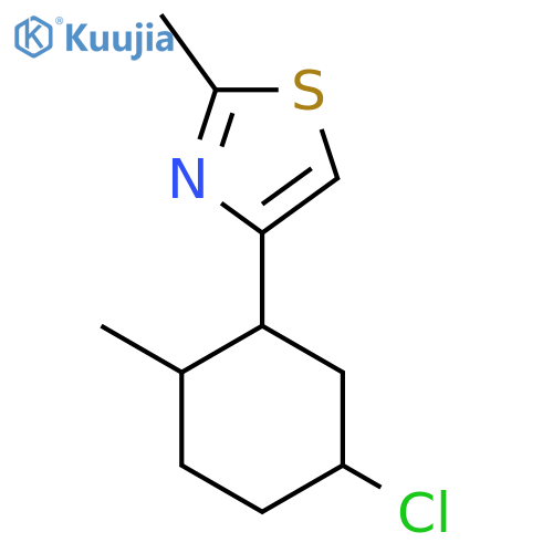 4-(5-Chloro-2-methylcyclohexyl)-2-methyl-1,3-thiazole structure