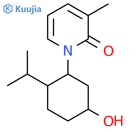 1-[5-Hydroxy-2-(propan-2-yl)cyclohexyl]-3-methyl-1,2-dihydropyridin-2-one structure