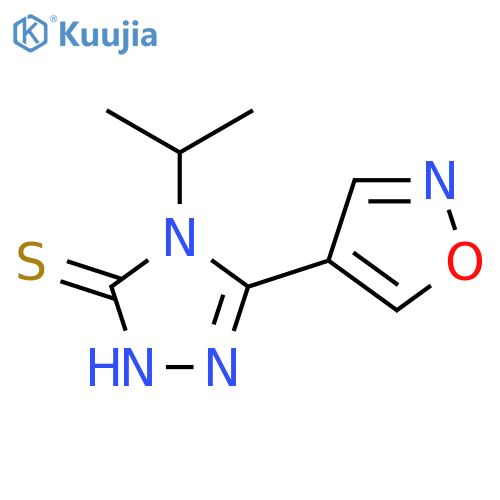 5-(1,2-oxazol-4-yl)-4-(propan-2-yl)-4H-1,2,4-triazole-3-thiol structure