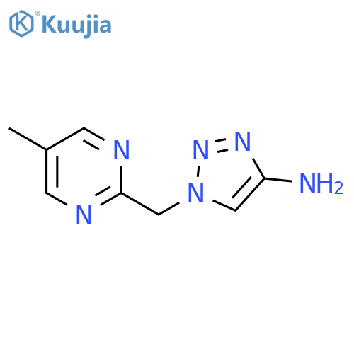 1-(5-methylpyrimidin-2-yl)methyl-1H-1,2,3-triazol-4-amine structure