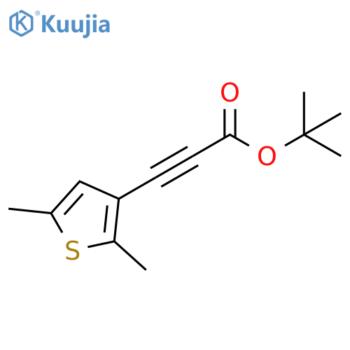 2-Propynoic acid, 3-(2,5-dimethyl-3-thienyl)-, 1,1-dimethylethyl ester structure