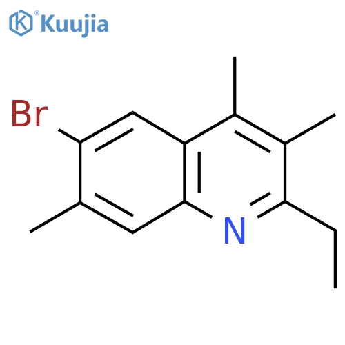 6-Bromo-2-ethyl-3,4,7-trimethylquinoline structure
