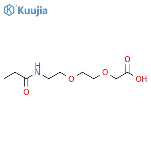 2-[2-(2-Propanamidoethoxy)ethoxy]acetic acid structure