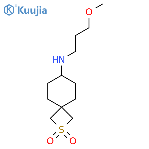 7-[(3-Methoxypropyl)amino]-2lambda6-thiaspiro[3.5]nonane-2,2-dione structure