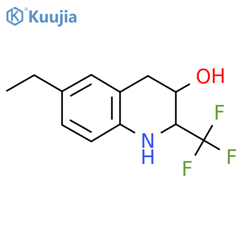 6-Ethyl-2-(trifluoromethyl)-1,2,3,4-tetrahydroquinolin-3-ol structure