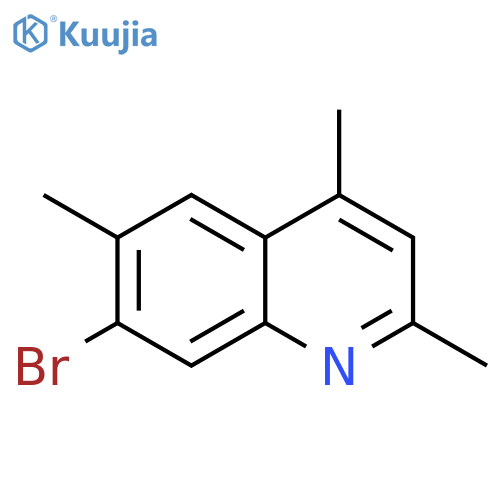 Quinoline, 7-bromo-2,4,6-trimethyl- structure