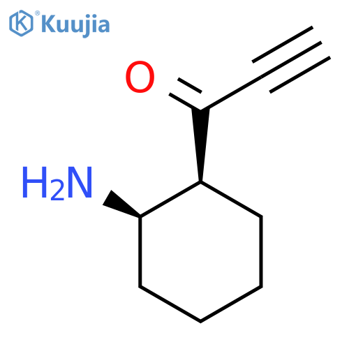rac-1-[(1R,2S)-2-aminocyclohexyl]prop-2-yn-1-one structure
