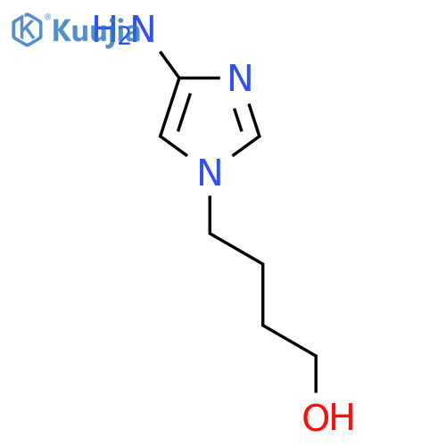 4-(4-amino-1H-imidazol-1-yl)butan-1-ol structure