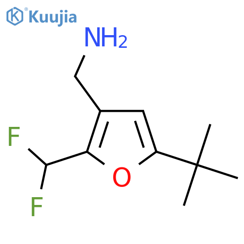 [5-Tert-butyl-2-(difluoromethyl)furan-3-yl]methanamine structure