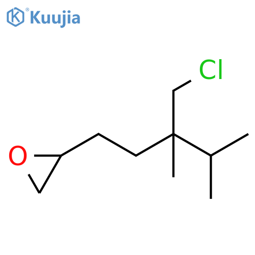 Oxirane, 2-[3-(chloromethyl)-3,4-dimethylpentyl]- structure