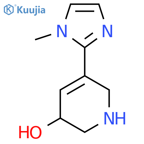 5-(1-methyl-1H-imidazol-2-yl)-1,2,3,6-tetrahydropyridin-3-ol structure
