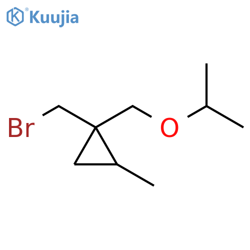 Cyclopropane, 1-(bromomethyl)-2-methyl-1-[(1-methylethoxy)methyl]- structure