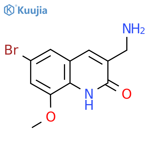3-(Aminomethyl)-6-bromo-8-methoxyquinolin-2-ol structure