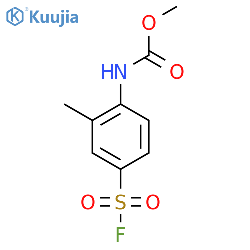 methyl N-[4-(fluorosulfonyl)-2-methylphenyl]carbamate structure
