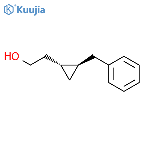 rac-2-(1R,2R)-2-benzylcyclopropylethan-1-ol structure