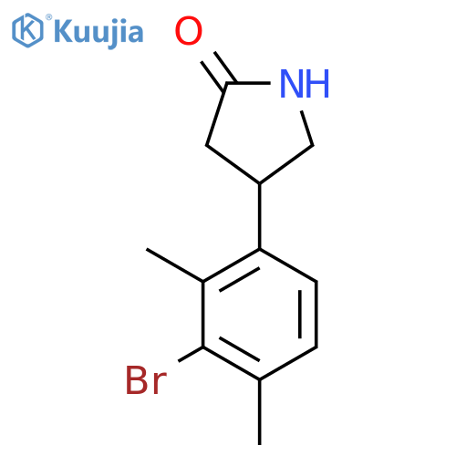 4-(3-Bromo-2,4-dimethylphenyl)pyrrolidin-2-one structure