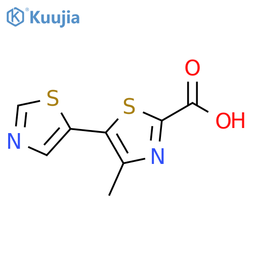 [5,5'-Bithiazole]-2-carboxylic acid, 4-methyl- structure