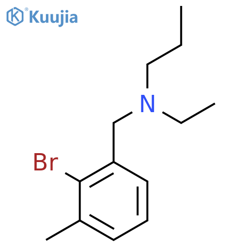 [(2-Bromo-3-methylphenyl)methyl](ethyl)propylamine structure