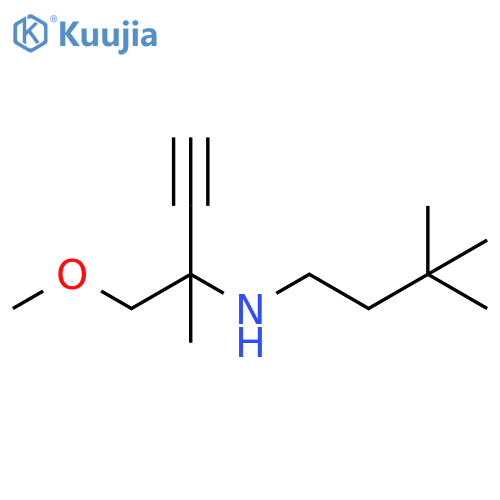 3-Butyn-2-amine, N-(3,3-dimethylbutyl)-1-methoxy-2-methyl- structure