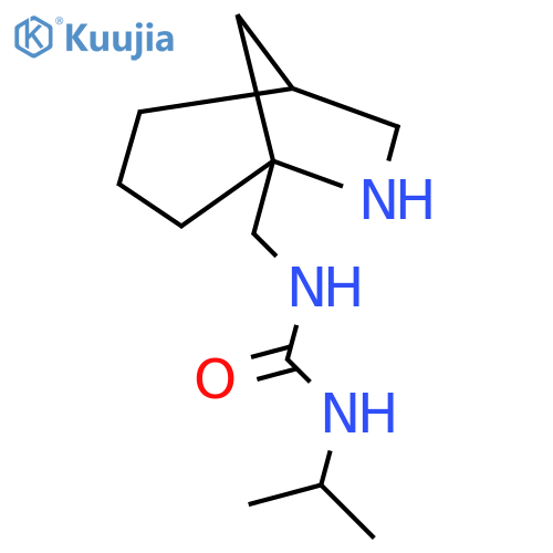 1-({6-Azabicyclo[3.2.1]octan-5-yl}methyl)-3-(propan-2-yl)urea structure