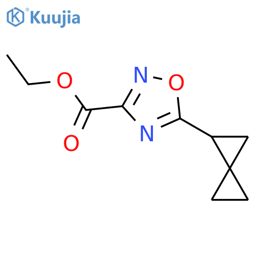 ethyl 5-{spiro2.2pentan-1-yl}-1,2,4-oxadiazole-3-carboxylate structure