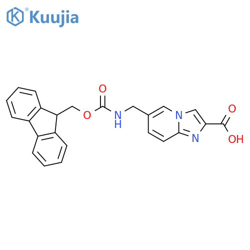 Imidazo[1,2-a]pyridine-2-carboxylic acid, 6-[[[(9H-fluoren-9-ylmethoxy)carbonyl]amino]methyl]- structure