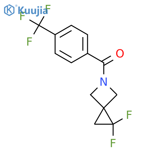 1,1-Difluoro-5-[4-(trifluoromethyl)benzoyl]-5-azaspiro[2.3]hexane structure