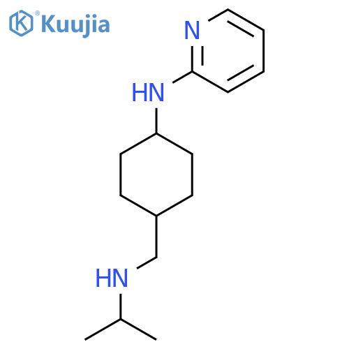 N-(4-{(propan-2-yl)aminomethyl}cyclohexyl)pyridin-2-amine structure