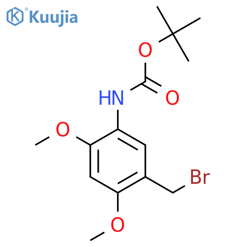 tert-butyl N-5-(bromomethyl)-2,4-dimethoxyphenylcarbamate structure