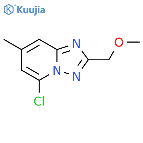 5-chloro-2-(methoxymethyl)-7-methyl-1,2,4triazolo1,5-apyridine structure